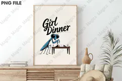 Girl Dinner Png,Mental Health Png Product Image 3