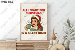 Retro Coffee Christmas Funny PNG Product Image 3