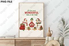 Christmas Goose Trio Illustration PNG Product Image 3