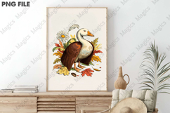 Halloween Silly Goose Floral Boho Png Product Image 3