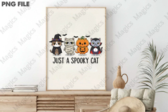 Just a Spooky Cat Sublimation Product Image 3