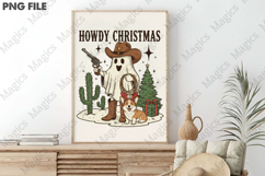 Howdy Christmas Cowboy Ghost Png Product Image 3