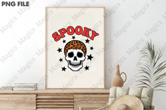Spooky Skull Cherry Bow Halloween PNG Product Image 3