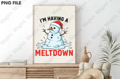 Funny Snowman Sublimation PNG Product Image 3