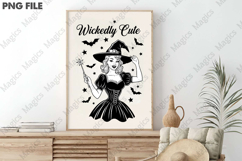 Halloween Vintage Witch Wickedly Cute png Product Image 3