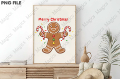 Gingerbread Man Christmas Png Product Image 3
