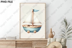 Watercolor Nursery Decor | Ocean Nursery Product Image 3