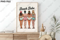 Vintage Coquette Swimsuit Ladies Png Product Image 3