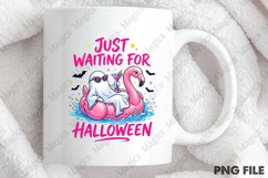 Just Waiting for Halloween Ghost PNG Product Image 3