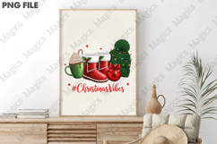 Christmas Vibes Cocoa Mug PNG Product Image 3