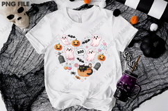 Halloween Pink Heart Sublimation Png Product Image 3