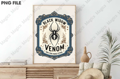 Vintage Halloween Potion Label PNG Product Image 3