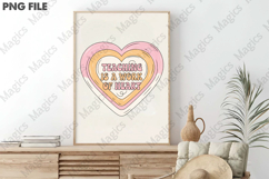 Teaching Is a Work of Heart Png, Teacher Sublimation Product Image 3