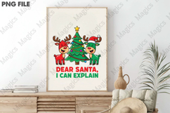 Dear Santa, I Can Explain Christmas PNG Product Image 3