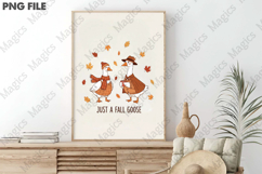 Fall Goose PNG, Funny Cozy Goose, Cute Product Image 3