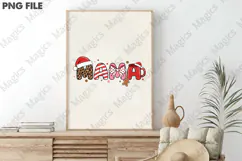 Pink Christmas Mama Png, Merry Mama Png Product Image 3