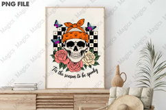 Halloween Skeleton Head Png Product Image 3