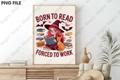 Born to Read Forced to Work Png,witchy Png Product Image 3