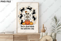 You&#039;re Dead Inside but Still Love Cats Png Product Image 3