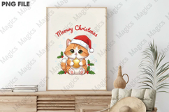 Meowy Christmas Cat T-Shirt Design Product Image 3