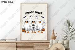 Halloween Goose Sheet Cute Goose Ghost Product Image 3