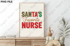 Santa’s Favorite Nurse PNG, Christmas Product Image 3