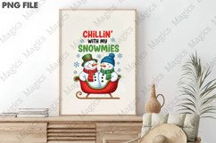 Chillin with My Snowmies PNG Product Image 3