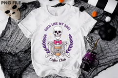 Cold Like My Soul Coffee Club Pink Halloween Skeleton Png Product Image 3