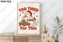 Christmas Tired Goose PNG Product Image 3