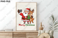 Christmas Santa Reindeer PNG Product Image 3