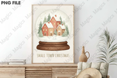 Small Town Christmas Globe PNG Product Image 3