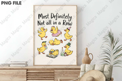 Funny Mental Health Cute Duck Png Product Image 3