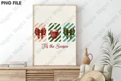 Tis the Season Christmas Gifts PNG Product Image 3