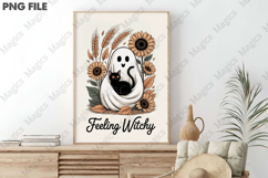 Feeling Witchy Png, Boho Floral Fall Png Product Image 1