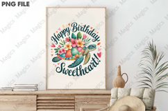 Summer Sea Turtle Floral Boho Flower Png Product Image 3
