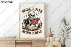 Drink Coffee Avoid People, Skeleton Tbr Product Image 3