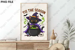Tis the Season Png,Cute Black Cat Png Product Image 3