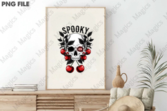 Spooky Cherry Halloween Bow Png Product Image 3
