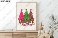 Howdy Christmas Png, Cowgirl Western Png Product Image 3