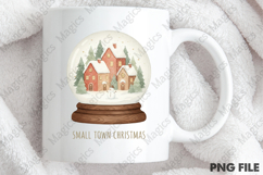 Small Town Christmas Globe PNG Product Image 4