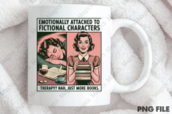 Funny Reader Book Addict, Book Lover Png Product Image 4