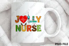 Jolly Nurse Png, Christmas Nurse Png Product Image 4