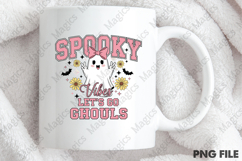 Spooky Vibes Neon PNG, Halloween Varsity Product Image 4