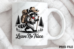 Funny Raccoon PNG,Hiking Png Product Image 4