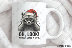 Funny Raccoon Christmas Quote Design Product Image 4