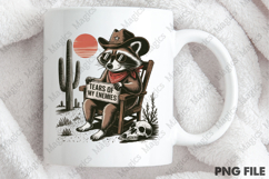 Cowboy Raccoon,Funny Raccoon Png Product Image 4