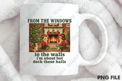 Vintage Christmas Carol Girls PNG Product Image 4