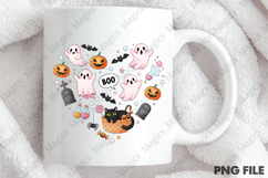 Halloween Pink Heart Sublimation Png Product Image 4
