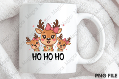 Ho Ho Ho Deer Png, Christmas Deer, Santa Product Image 4