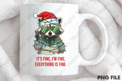 Raccoon Christmas Sublimation PNG Product Image 4